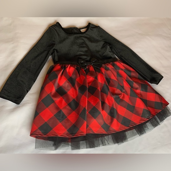 Cat & Jack plaided velvet dress size 3T - Picture 1 of 4